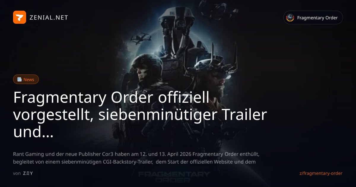Fragmentary Order offiziell... - News | Fragmentary Order | ZENIAL.NET